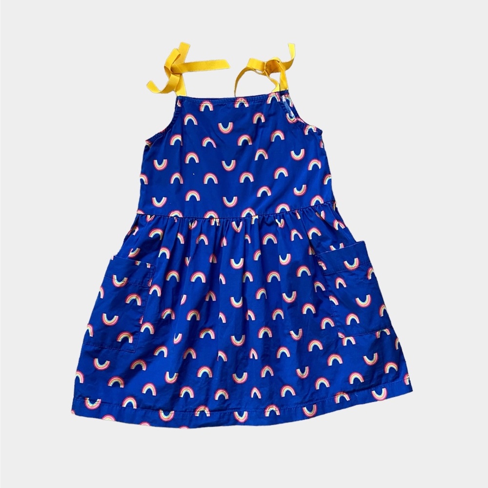 Hanna Andersson Rainbow Collective Play Dress with Ribbon Straps